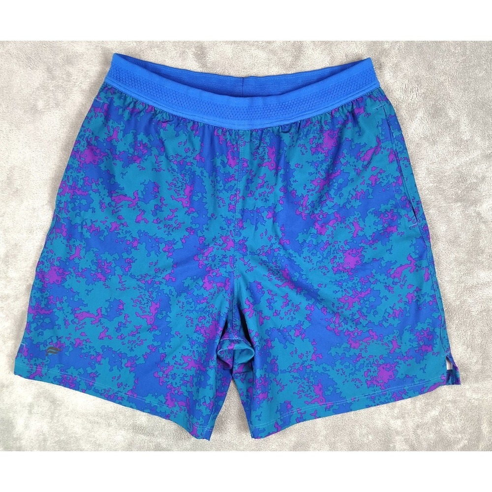 Fabletics The One Performance Blue Shorts Mens S 7" Inseam Stretch Unlined